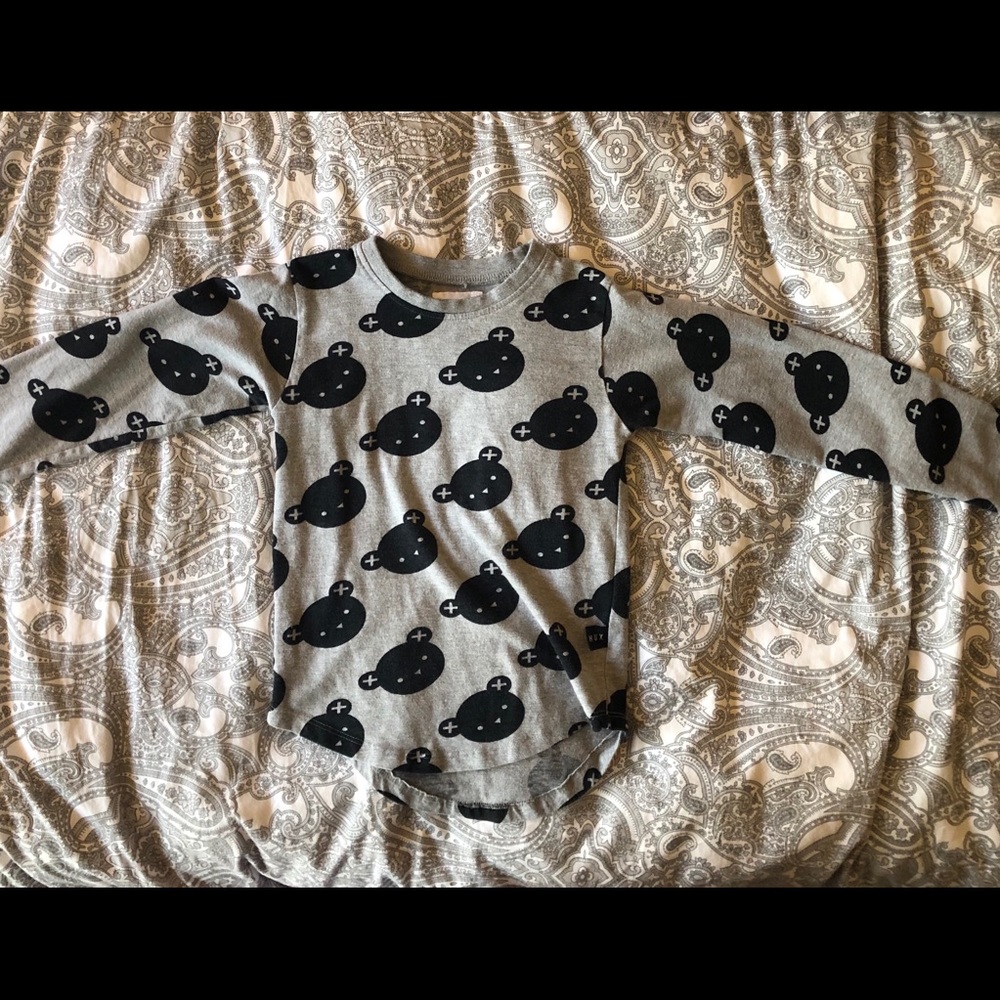 Huxbaby Angle Bear Drop Back Long Sleeve T-shirt